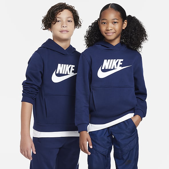 Blue nike hoodie boys clearance